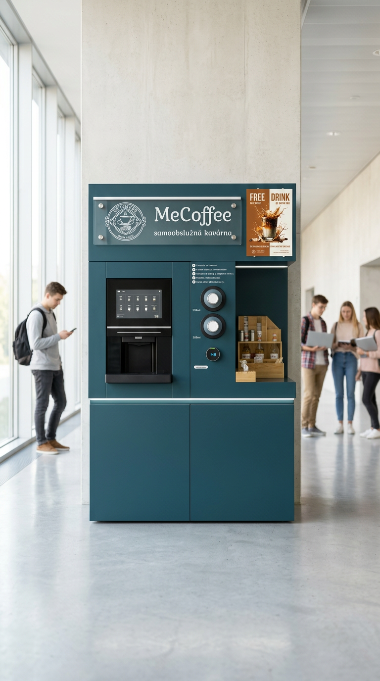 MeCoffee coffee corner na univerzitě